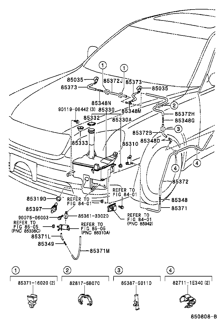  LS430 |  WINDSHIELD WASHER