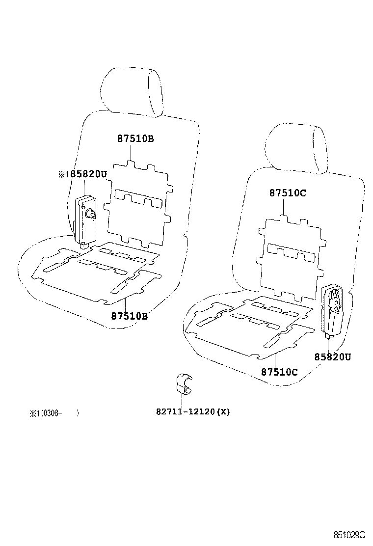  LAND CRUISER 100 |  SEAT MOTOR SEAT HEATER