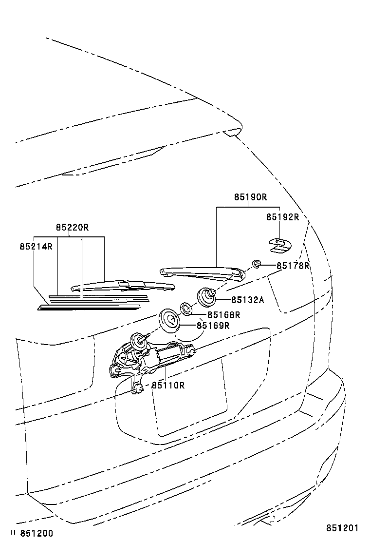  RX400H |  REAR WIPER