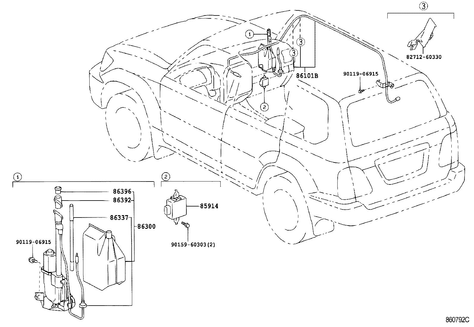  LAND CRUISER 100 |  ANTENNA