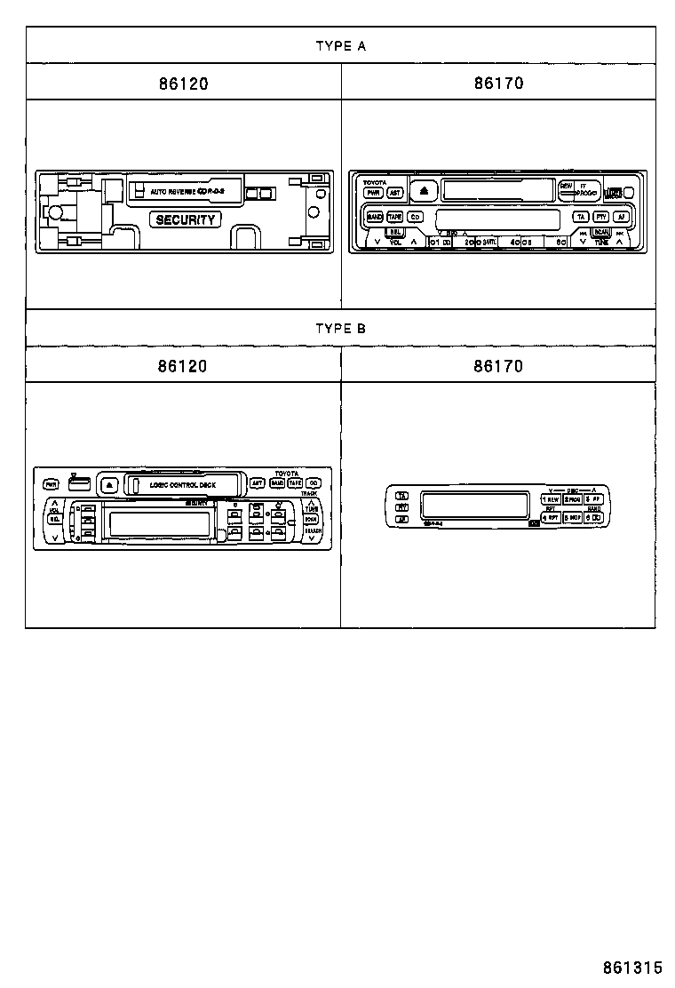  LAND CRUISER 90 |  RADIO RECEIVER AMPLIFIER CONDENSER