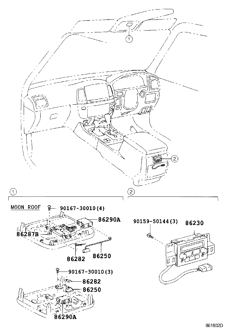  LAND CRUISER 100 |  RADIO RECEIVER AMPLIFIER CONDENSER
