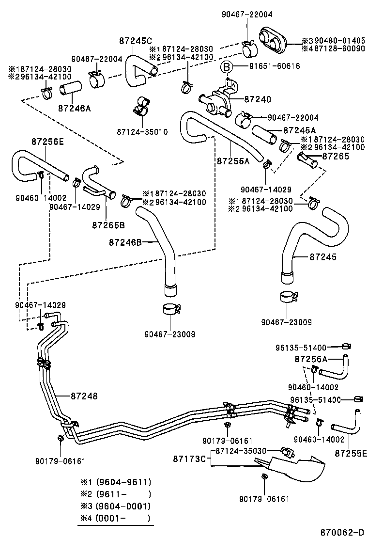  LAND CRUISER 90 |  HEATING AIR CONDITIONING WATER PIPING