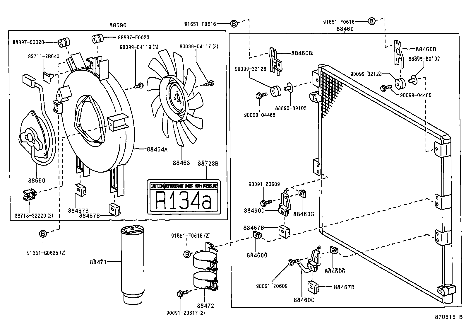  LAND CRUISER 90 |  HEATING AIR CONDITIONING COOLER PIPING