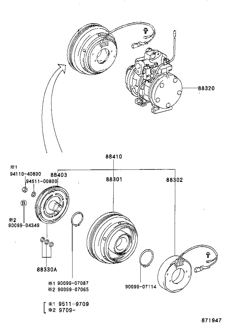  RAV4 |  HEATING AIR CONDITIONING COMPRESSOR