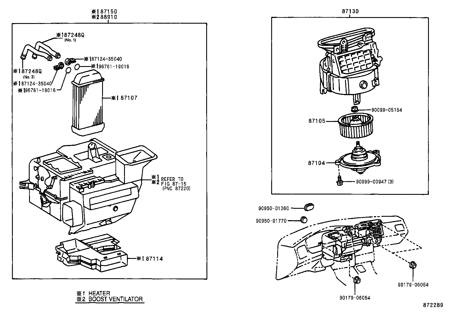  STARLET |  HEATING AIR CONDITIONING HEATER UNIT BLOWER