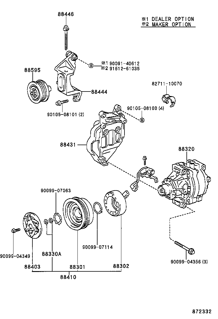  STARLET |  HEATING AIR CONDITIONING COMPRESSOR