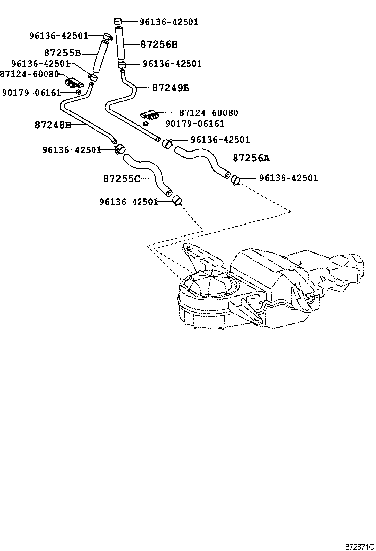  LAND CRUISER 100 |  HEATING AIR CONDITIONING WATER PIPING