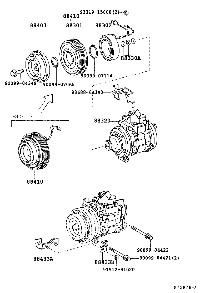  LAND CRUISER 100 |  HEATING AIR CONDITIONING COMPRESSOR