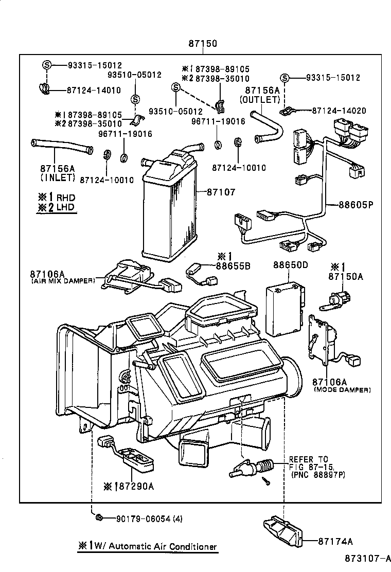  SUPRA |  HEATING AIR CONDITIONING HEATER UNIT BLOWER