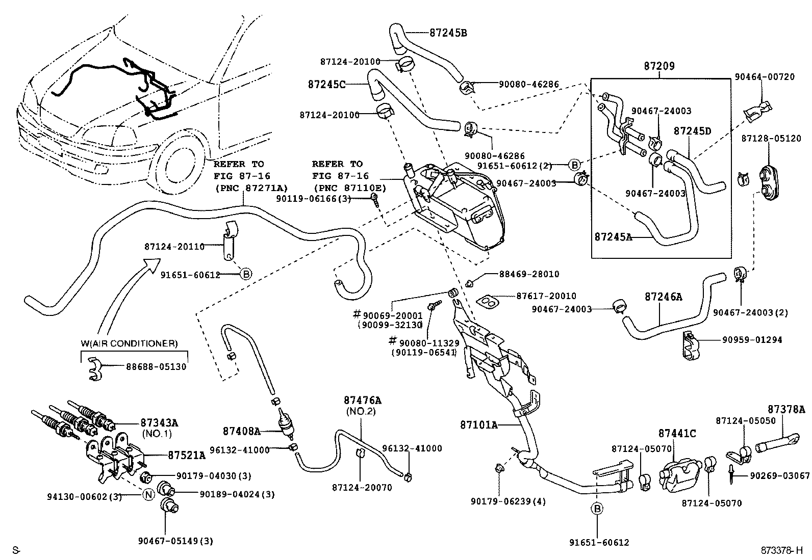  AVENSIS |  HEATING AIR CONDITIONING WATER PIPING