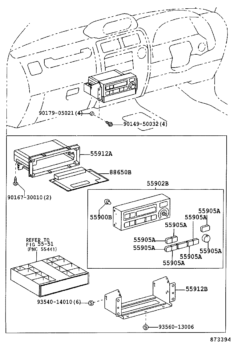  LAND CRUISER 90 |  HEATING AIR CONDITIONING CONTROL AIR DUCT