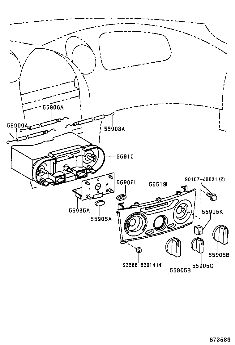  CELICA |  HEATING AIR CONDITIONING CONTROL AIR DUCT