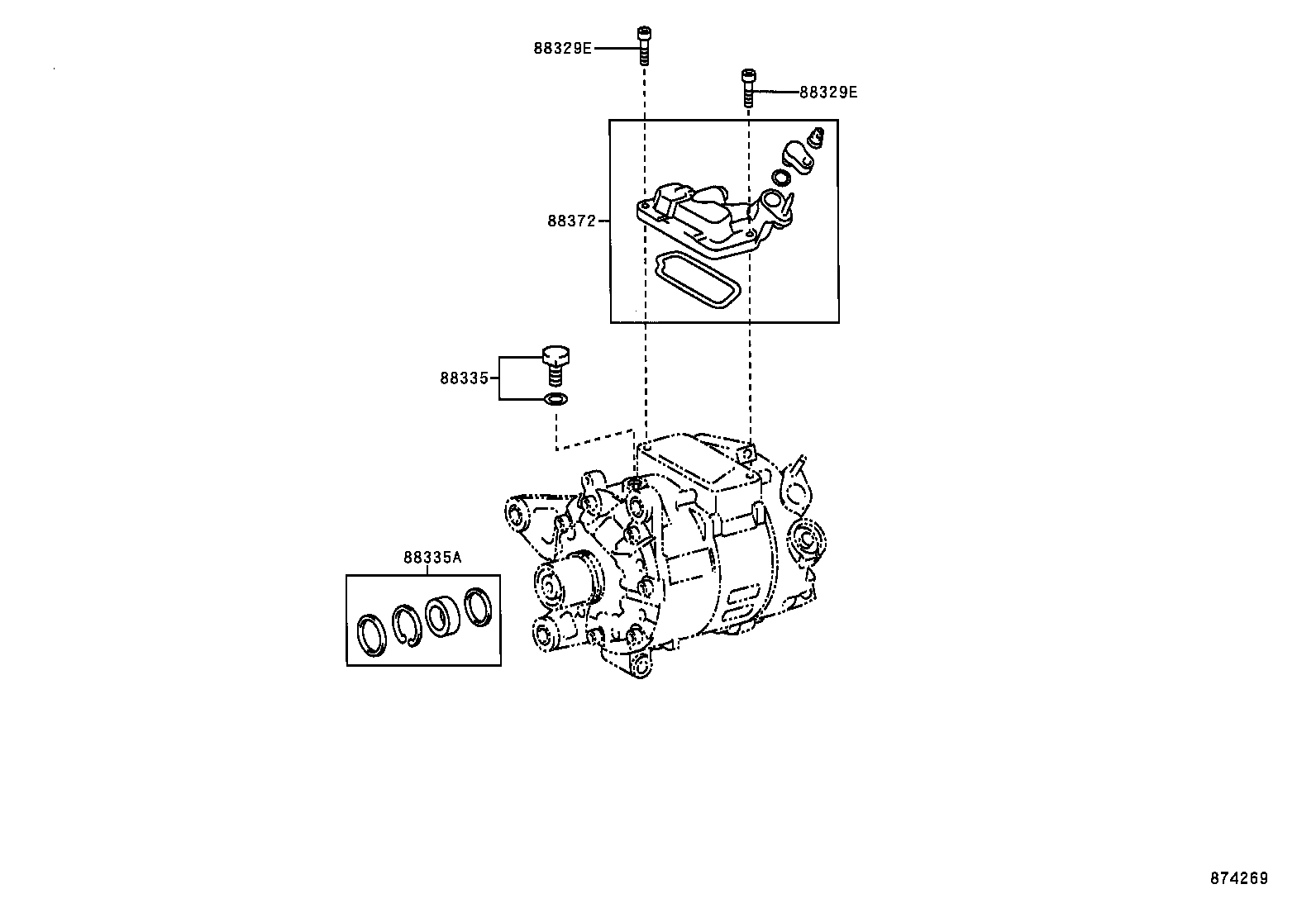  GS300 430 |  HEATING AIR CONDITIONING COMPRESSOR