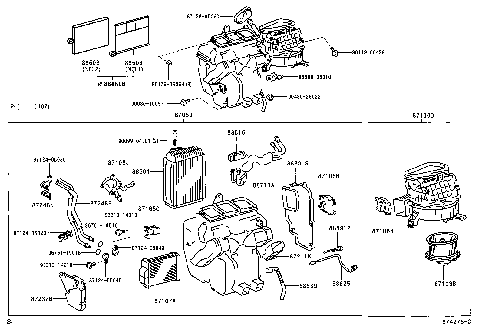  AVENSIS |  HEATING AIR CONDITIONING COOLER UNIT