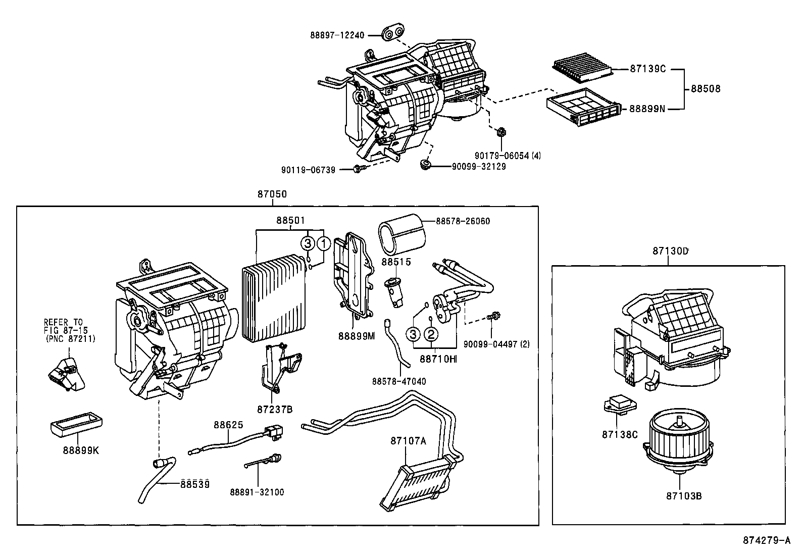  CELICA |  HEATING AIR CONDITIONING COOLER UNIT