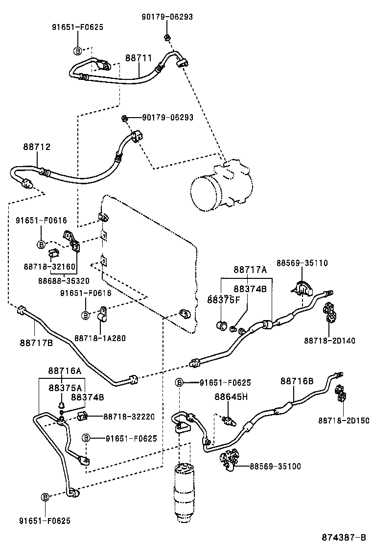  LAND CRUISER 90 |  HEATING AIR CONDITIONING COOLER PIPING
