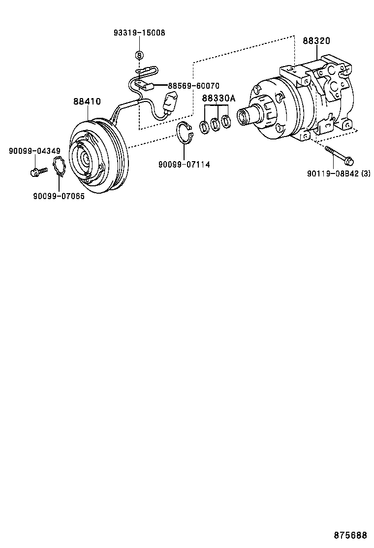  CELICA |  HEATING AIR CONDITIONING COMPRESSOR