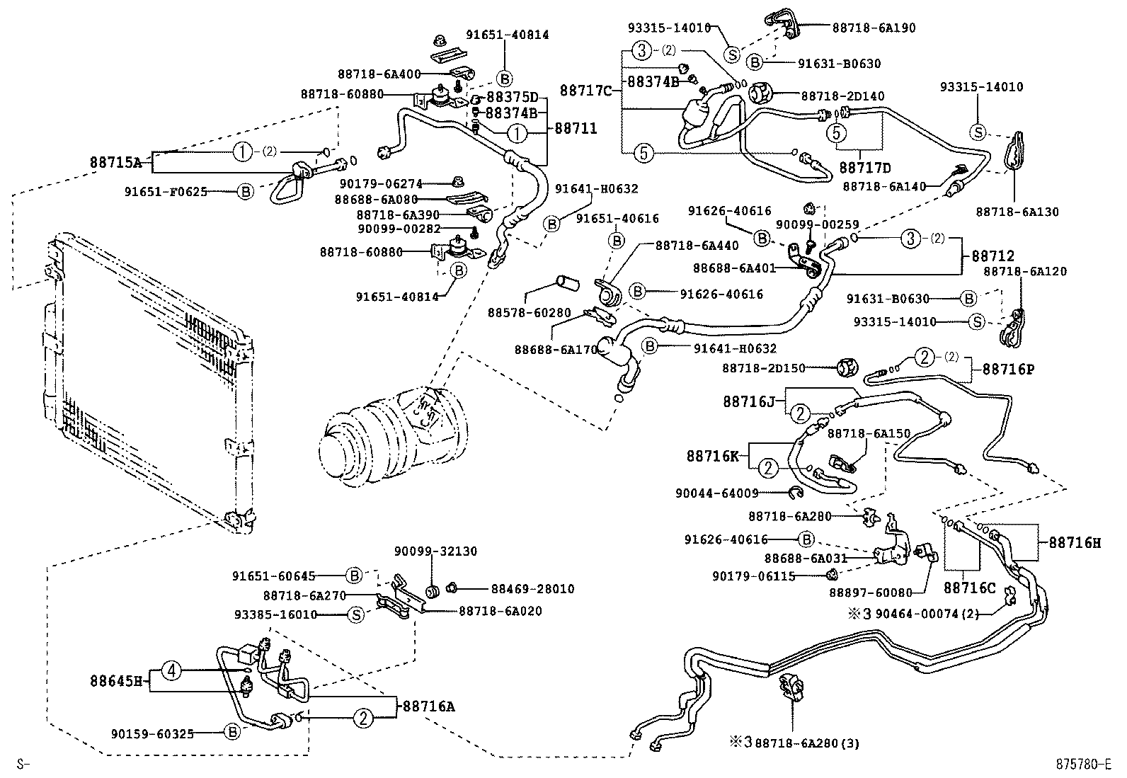 LX470 |  HEATING AIR CONDITIONING COOLER PIPING