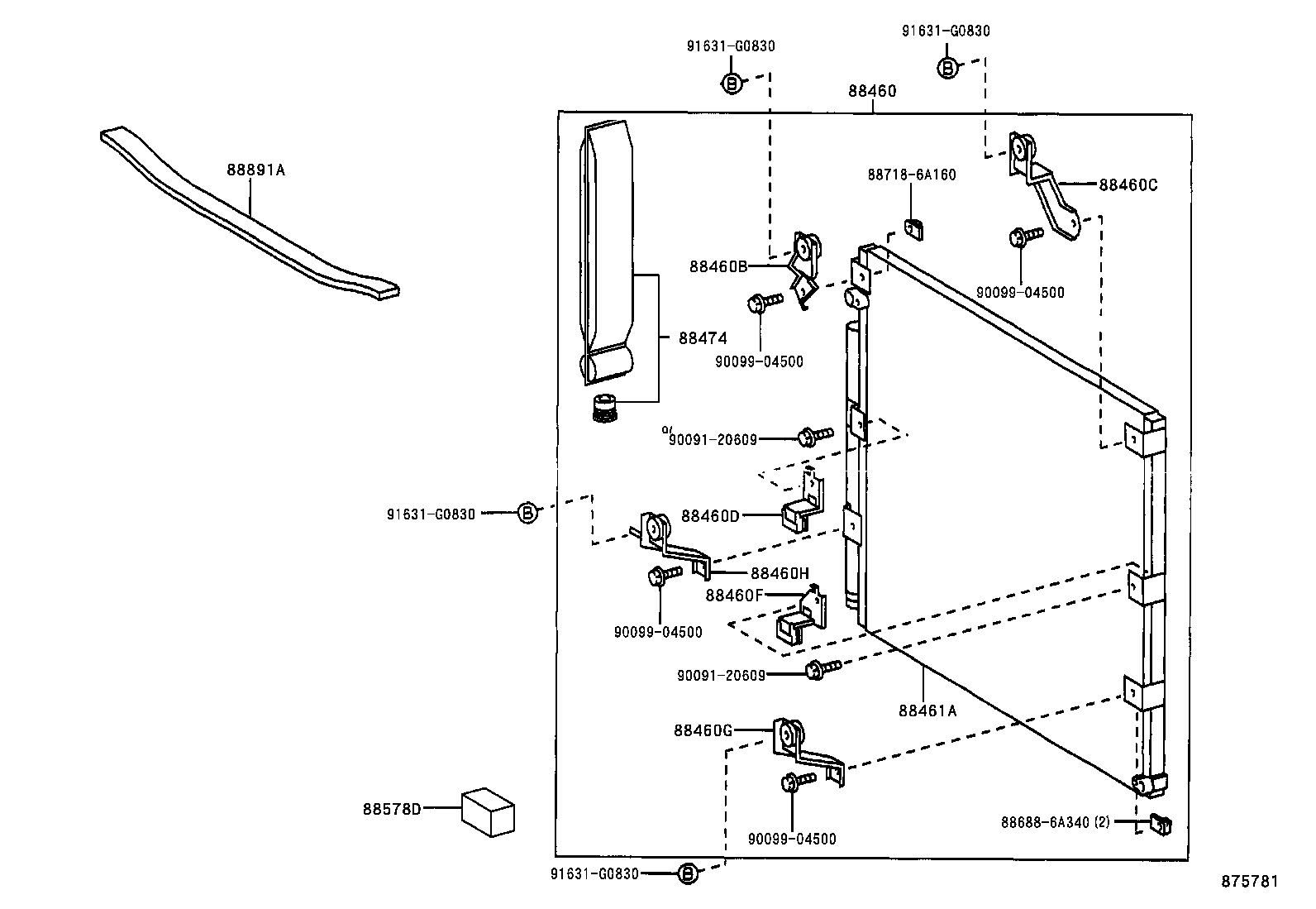  LX470 |  HEATING AIR CONDITIONING COOLER PIPING
