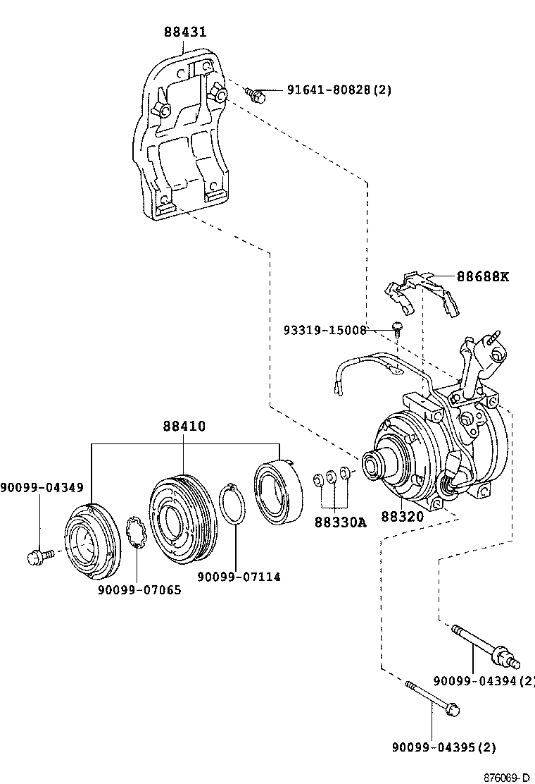  RX300 330 350 |  HEATING AIR CONDITIONING COMPRESSOR