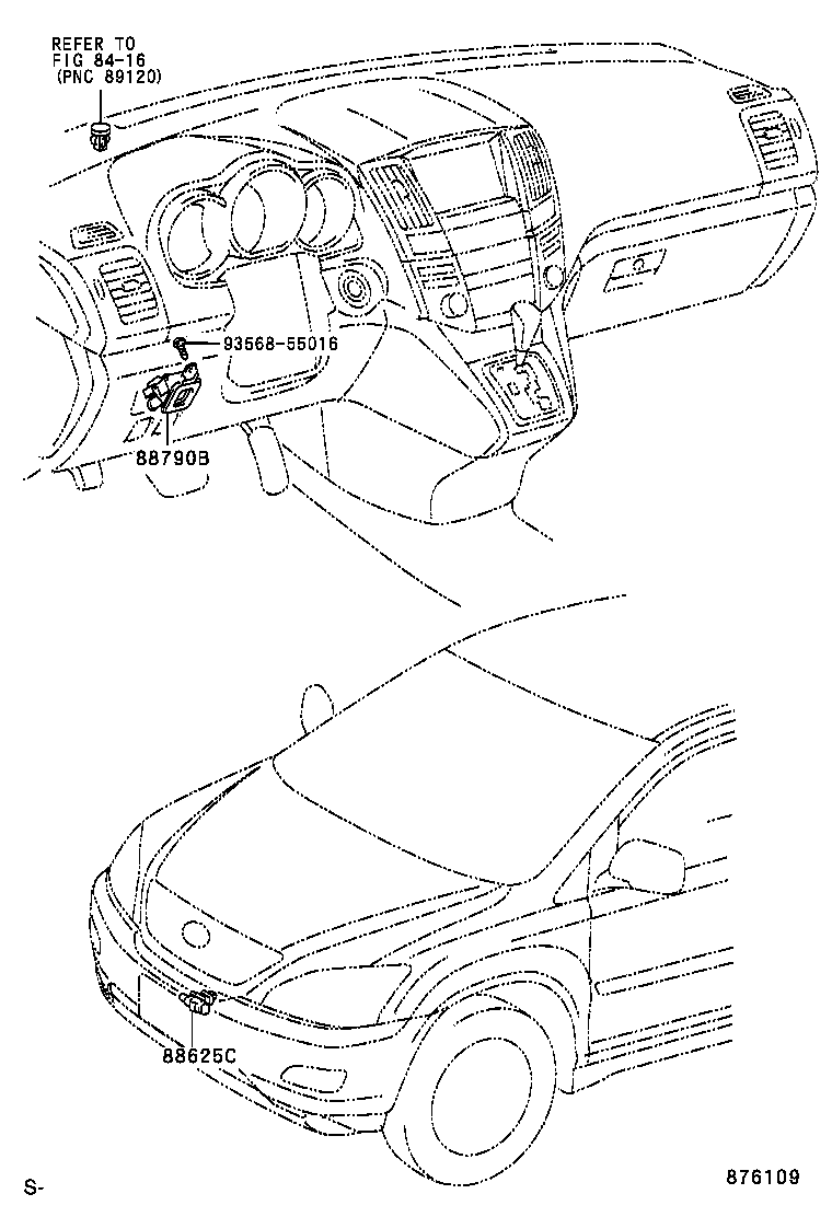  RX300 330 350 |  HEATING AIR CONDITIONING CONTROL AIR DUCT