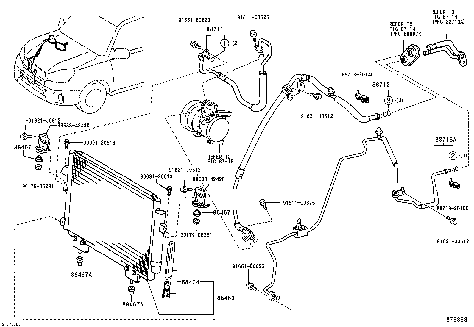  RAV4 |  HEATING AIR CONDITIONING COOLER PIPING