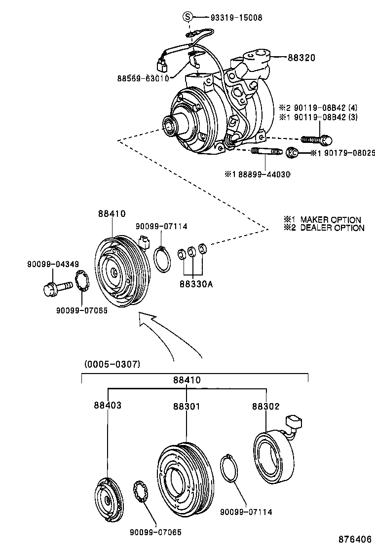  RAV4 |  HEATING AIR CONDITIONING COMPRESSOR