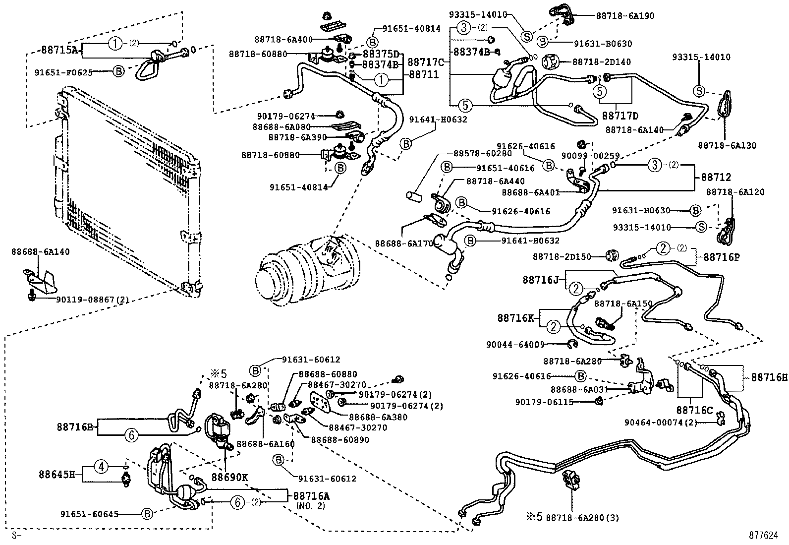  LX470 |  HEATING AIR CONDITIONING COOLER PIPING