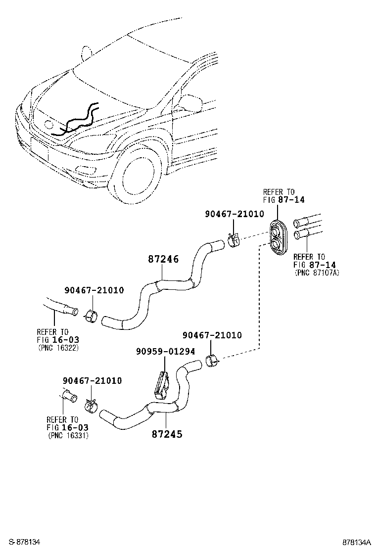  RX300 330 350 |  HEATING AIR CONDITIONING WATER PIPING