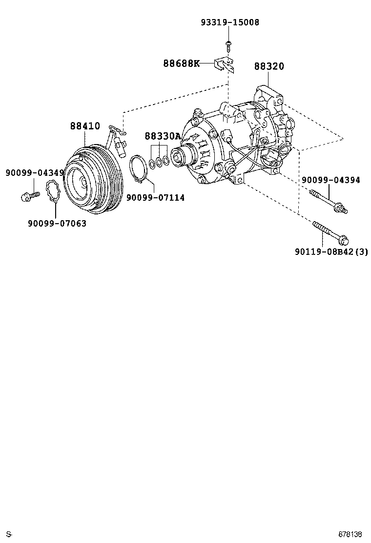  RX300 330 350 |  HEATING AIR CONDITIONING COMPRESSOR