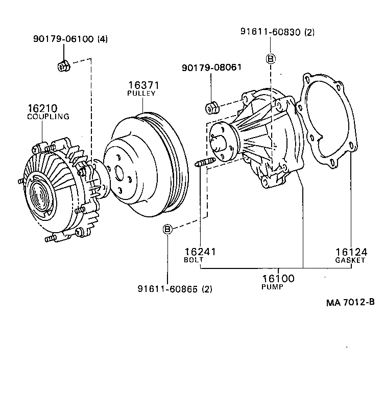  HILUX JPP |  WATER PUMP