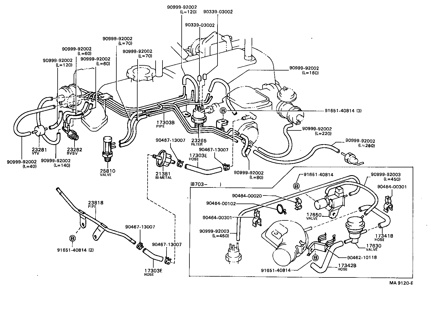  HILUX |  VACUUM PIPING