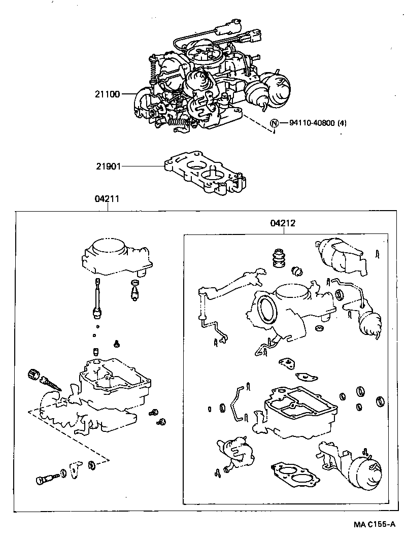  STARLET |  CARBURETOR ASSEMBLY