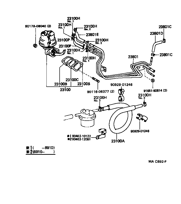  HIACE VAN COMUTER |  FUEL PUMP PIPE
