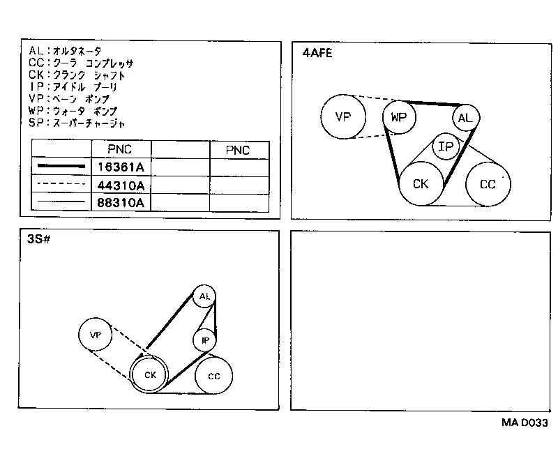  CELICA |  V BELT
