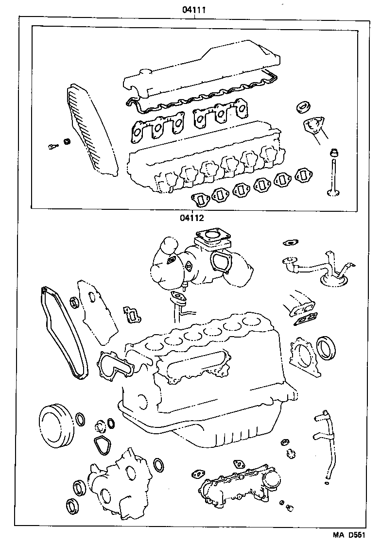  LAND CRUISER 80 |  ENGINE OVERHAUL GASKET KIT