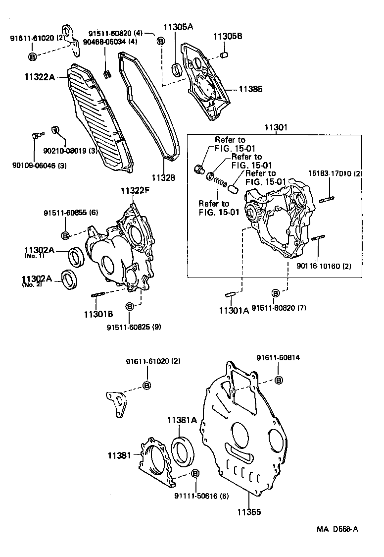  LAND CRUISER 70 |  TIMING GEAR COVER REAR END PLATE