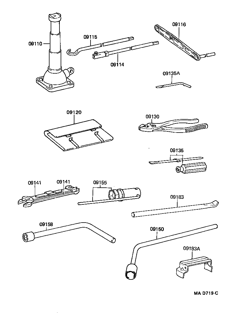  LAND CRUISER 70 |  STANDARD TOOL