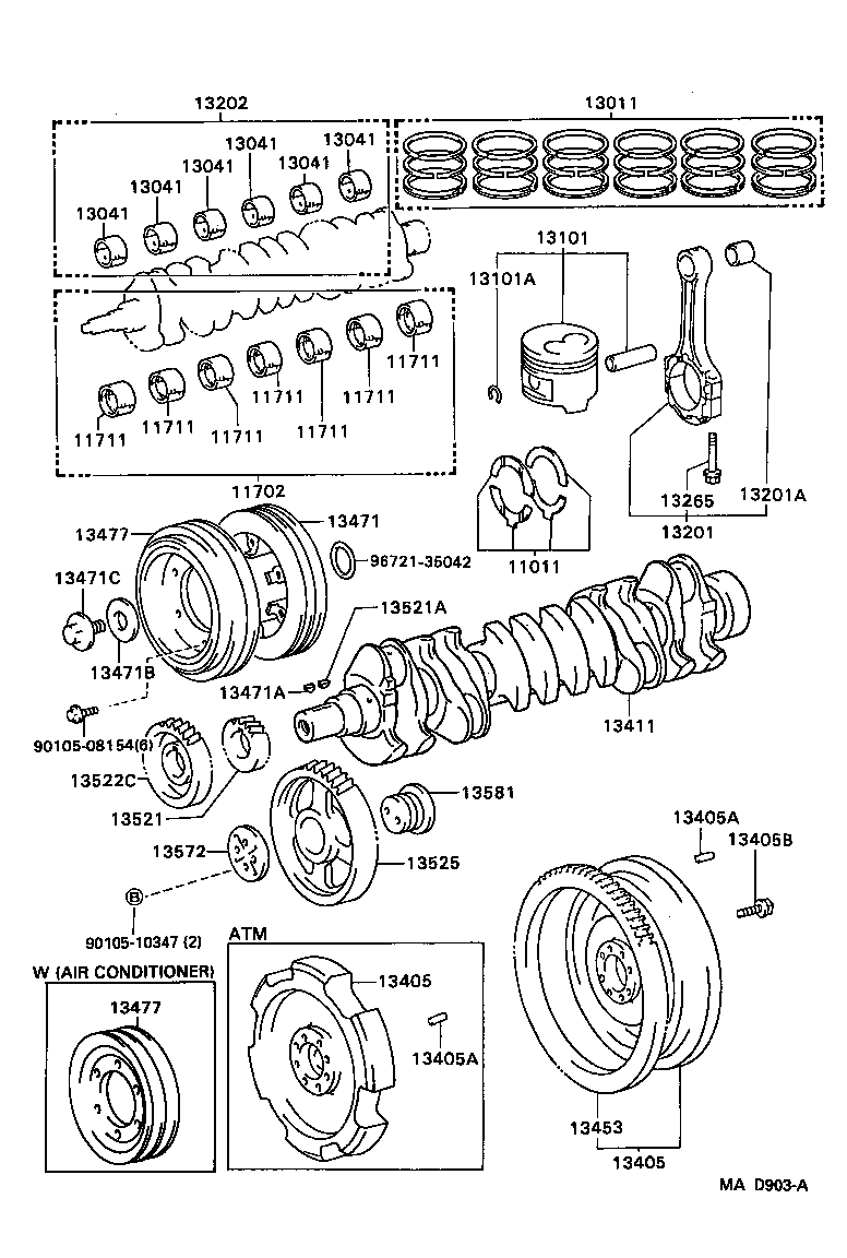  LAND CRUISER 80 |  CRANKSHAFT PISTON