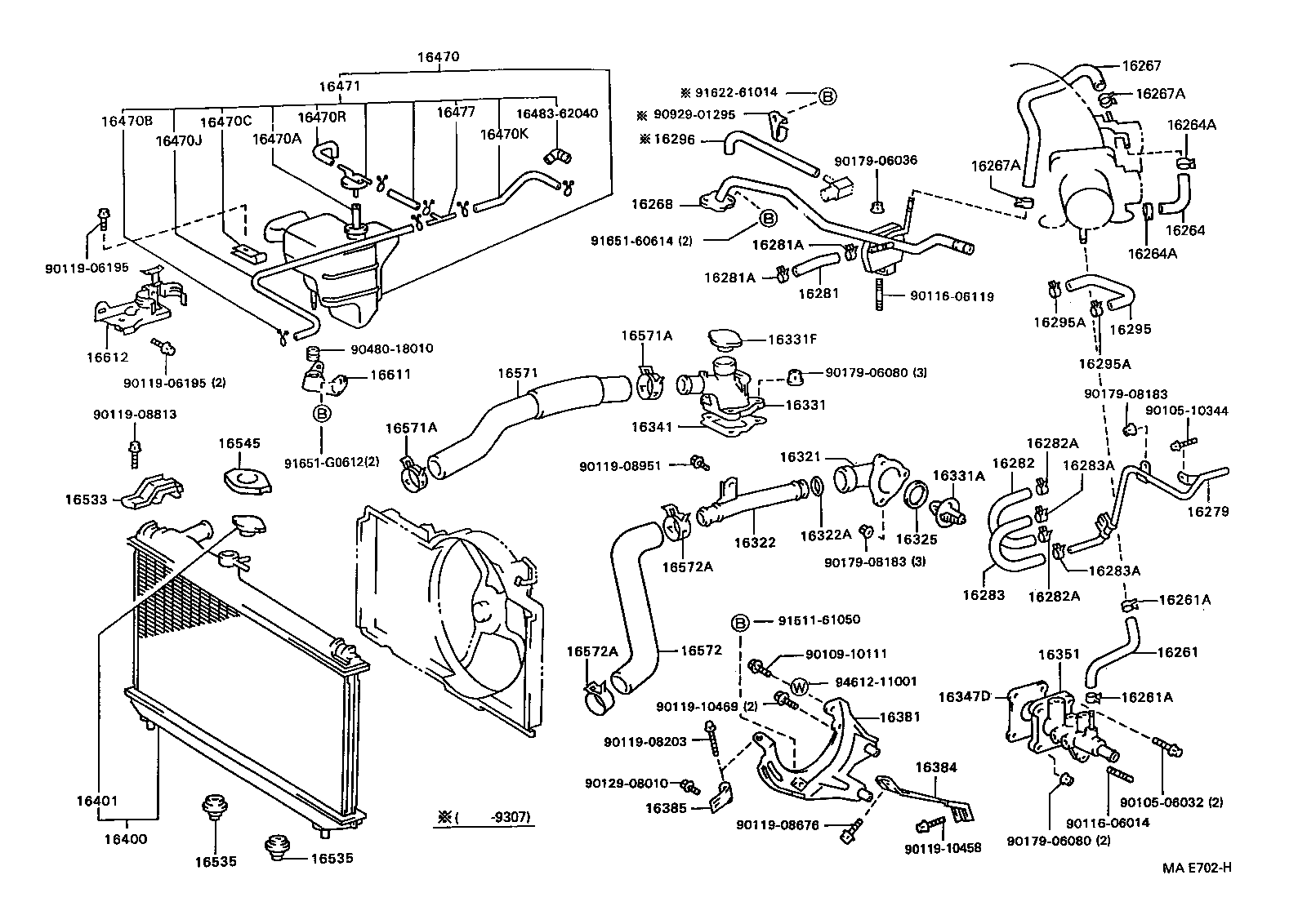  CAMRY WG |  RADIATOR WATER OUTLET