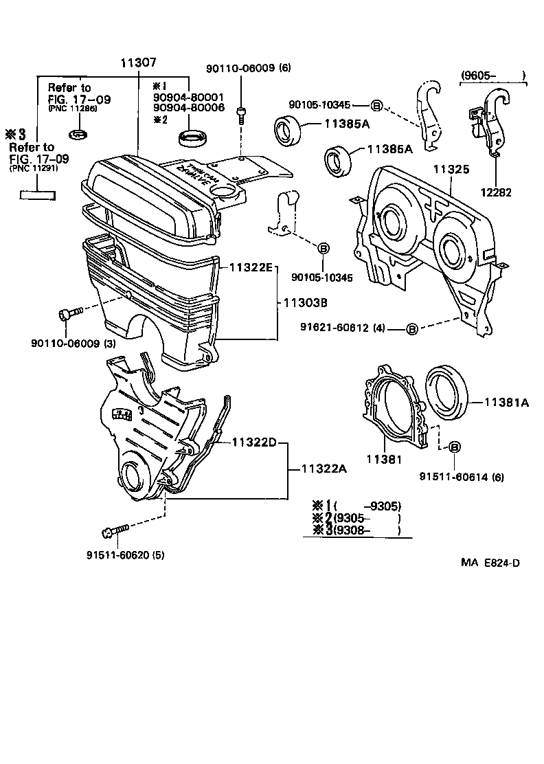  GS300 |  TIMING GEAR COVER REAR END PLATE