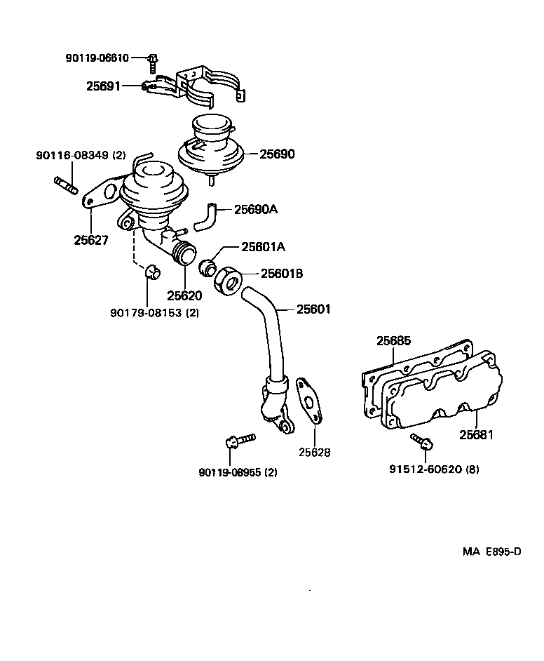  GS300 |  EXHAUST GAS RECIRCULATION SYSTEM