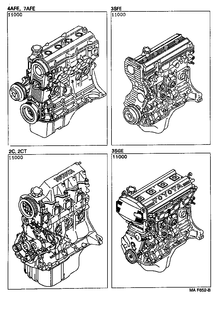  CARINA E WG JPP |  PARTIAL ENGINE ASSEMBLY