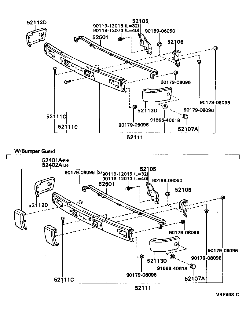  HILUX |  FRONT BUMPER BUMPER STAY