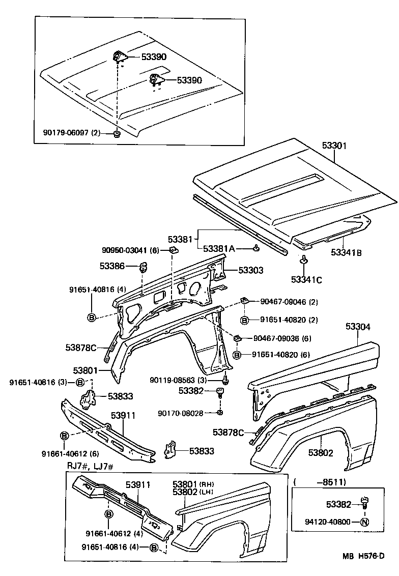  LAND CRUISER 70 |  HOOD FRONT FENDER