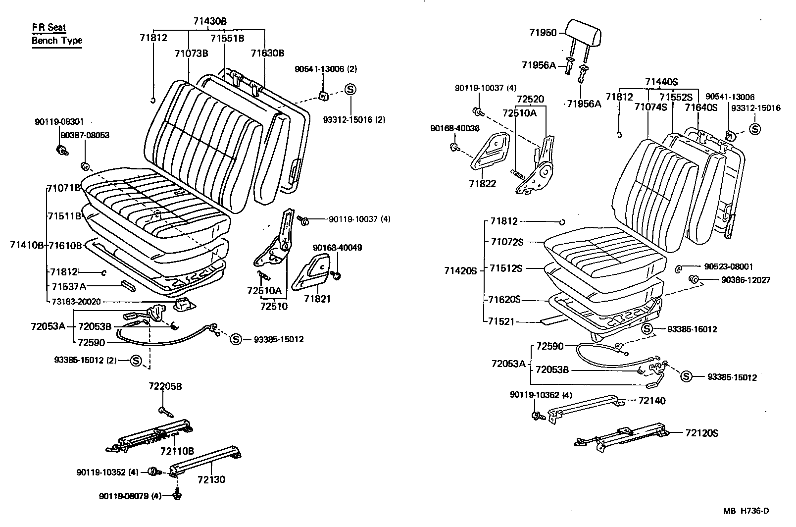  LAND CRUISER 70 |  SEAT SEAT TRACK