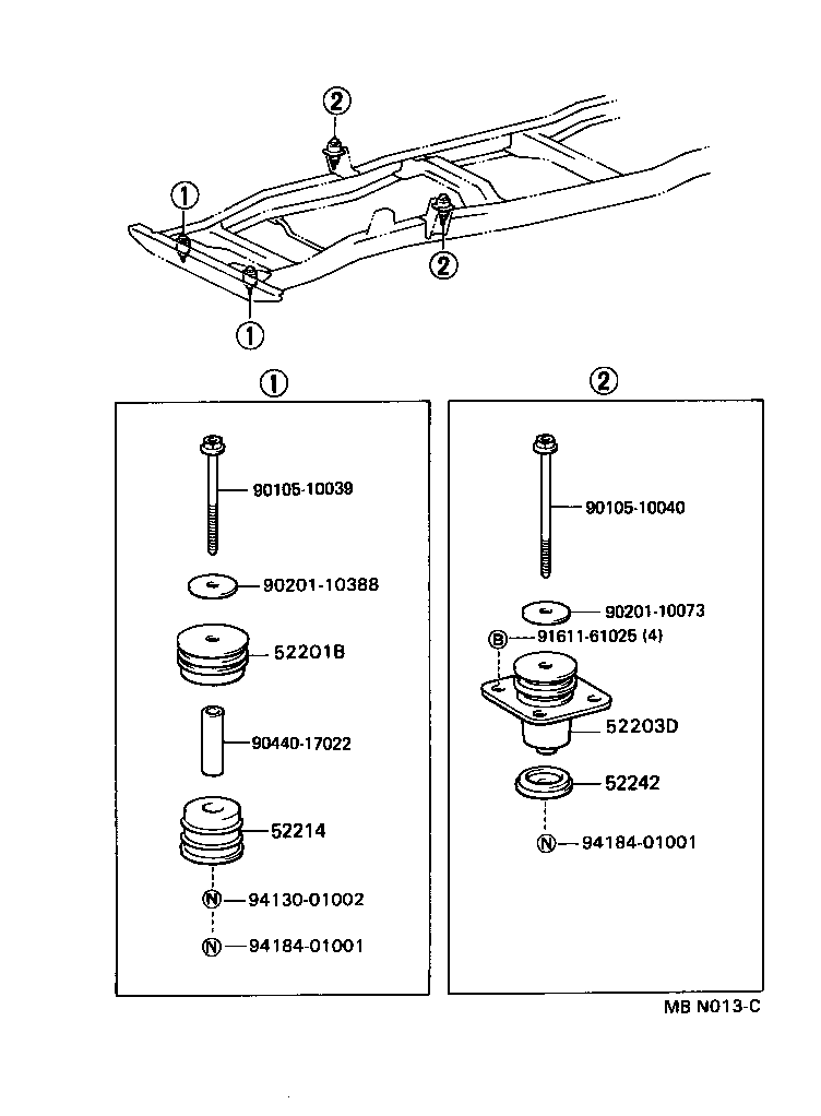  DYNA150 |  CAB MOUNTING BODY MOUNTING