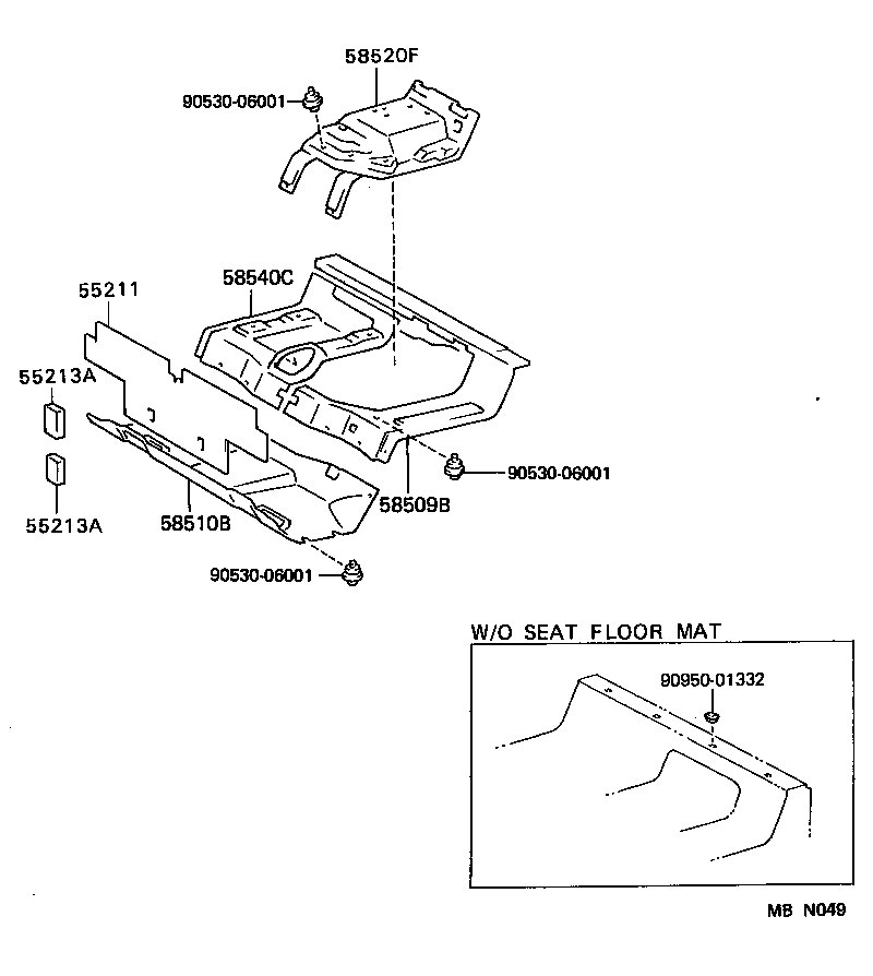  DYNA150 |  FLOOR MAT SILENCER PAD
