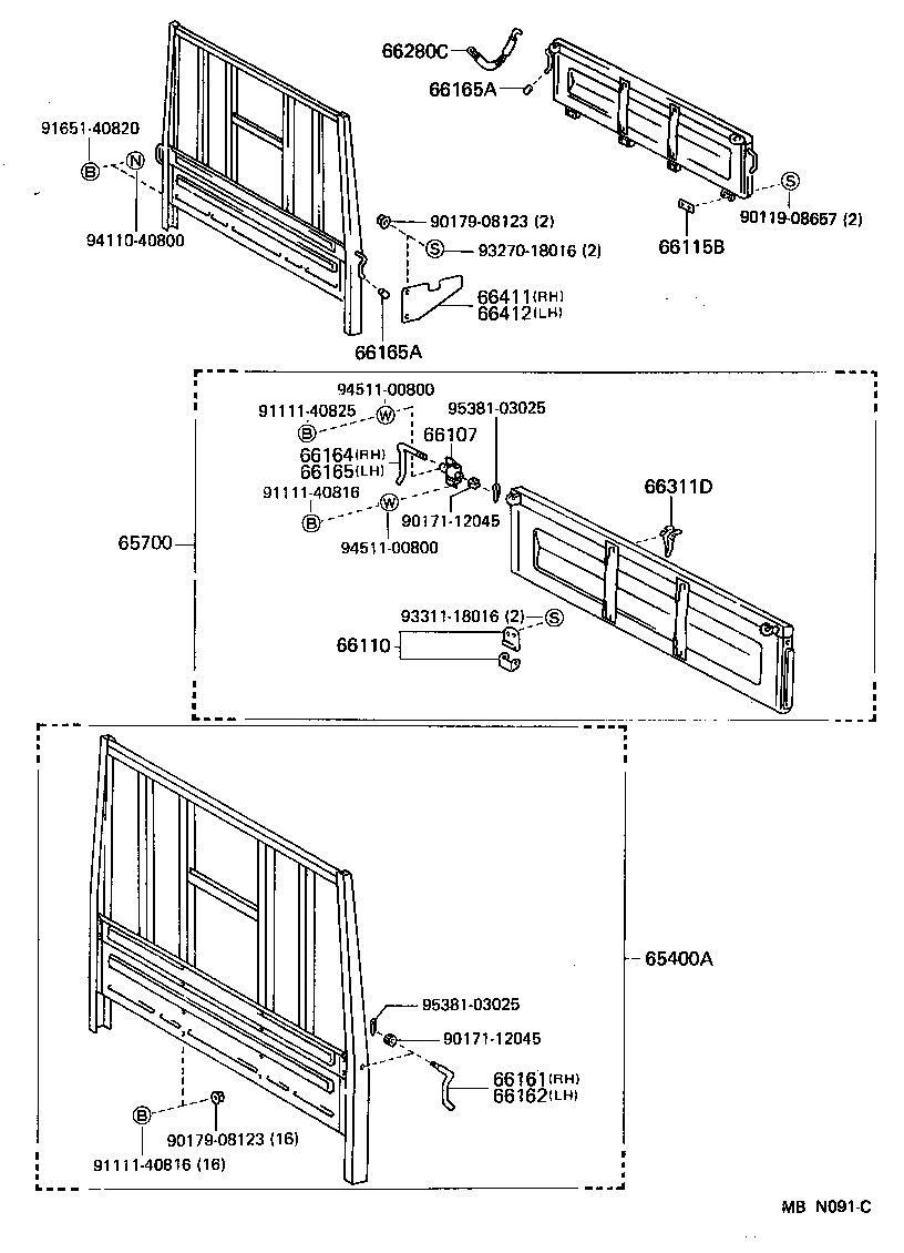  DYNA150 |  REAR BODY GUARD FRAME TAIL GATE